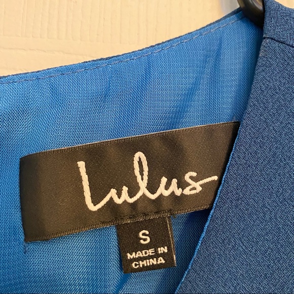 LuLu’s Sleeveless A-Line Teal Dress - Picture 6 of 9